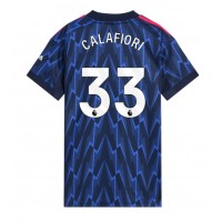 Stroje piłkarskie Arsenal Riccardo Calafiori #33 Koszulka Wyjazdowej dla damskie 2025-26 Krótki Rękaw